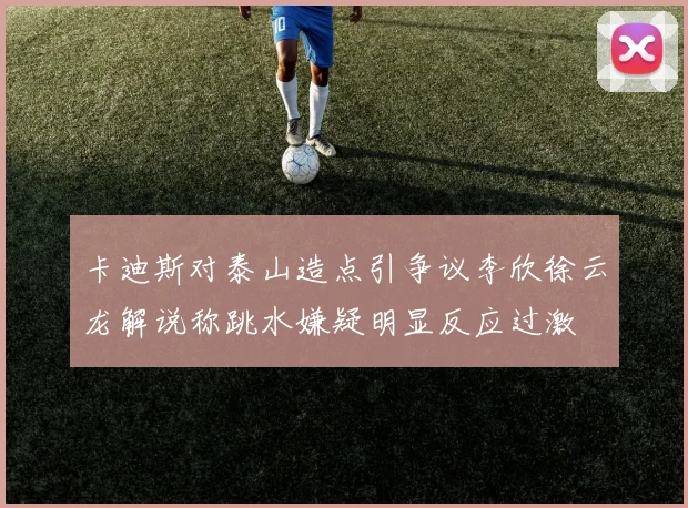 卡迪斯对泰山造点引争议李欣徐云龙解说称跳水嫌疑明显反应过激